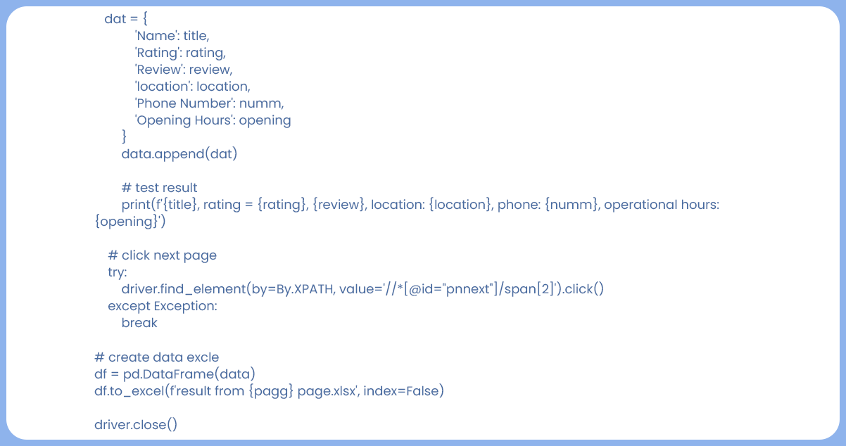 It-concludes-our-final-code,-allowing-us-to-efficiently-scrape